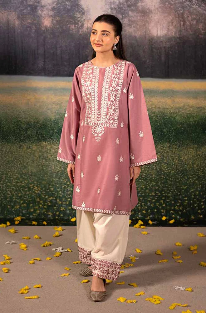 Urge - 3PC Unstitched Dhanak Embroidered Suit - UH248