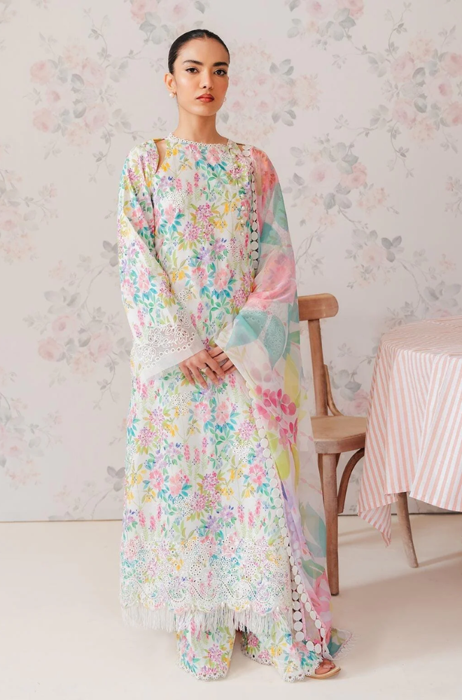 Afrozeh -3PC Lawn Digital Printed Suit (Unstitched) - UPHB0152