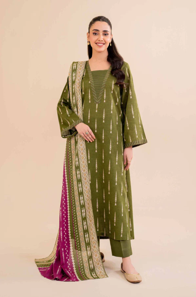 Nishat- 3PC Lawn Digital Printed Suit (Unstitched) - UH0174