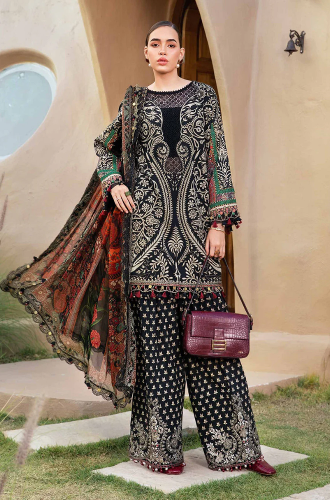Maria.B - 3PC Lawn Digital Printed Suit (Unstitched) - UPHB0144