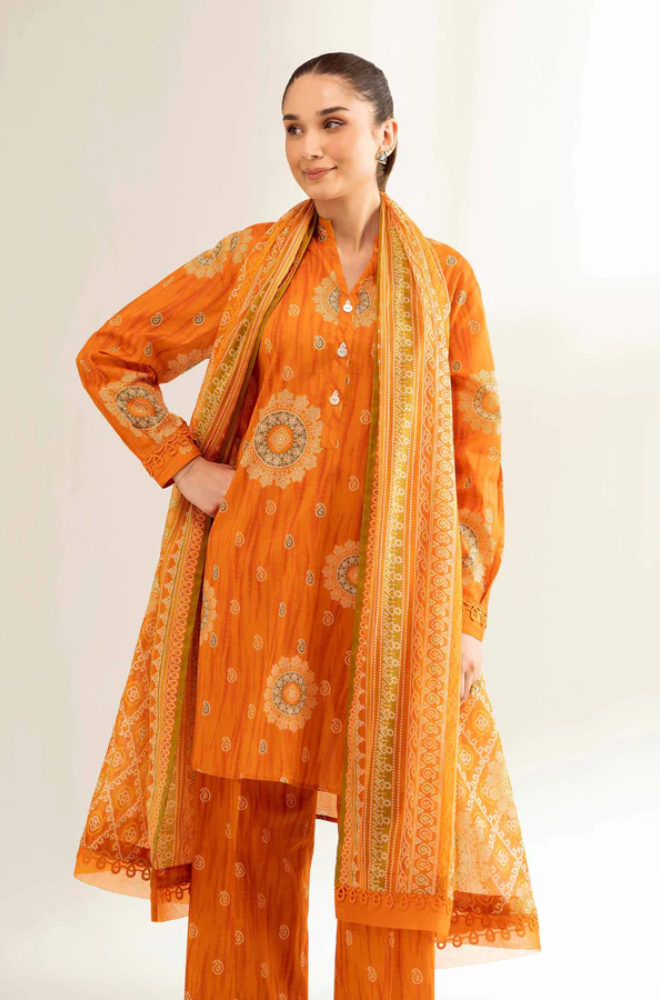 Nishat- 3PC Lawn Digital Printed Suit (Unstitched) - UH0173