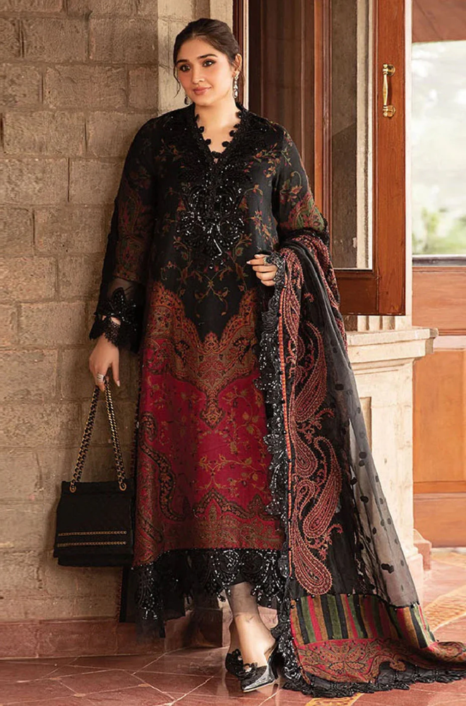 Maria.B - 3PC Lawn Digital Printed Suit (Unstitched) - UPHB0141
