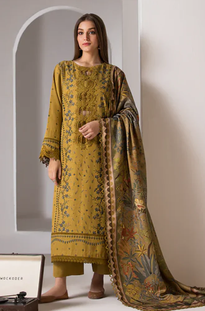 3 Piece - Embroidered Lawn Suit (Unstitched) - UPJ0158