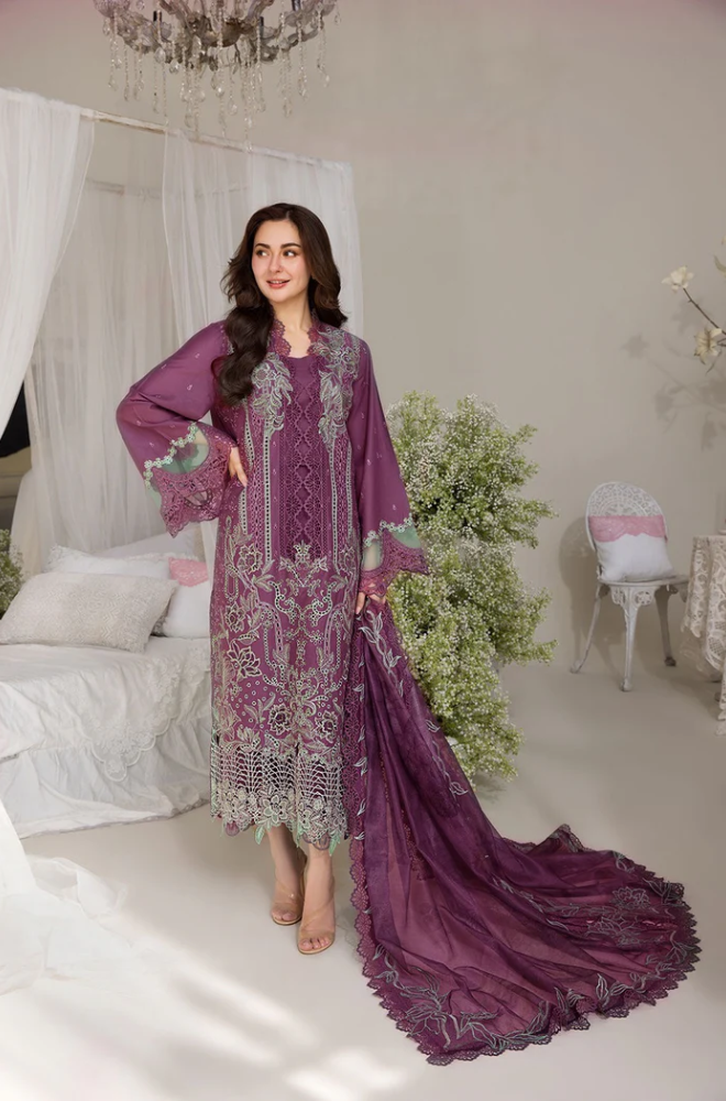 Khaadi - 3PC Unstitched Dhanak Embroidered Suit - US132
