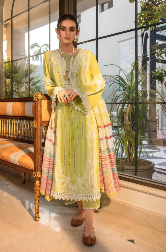 Crimson - 3PC Unstitched Lawn Embroidered Suit - UA237