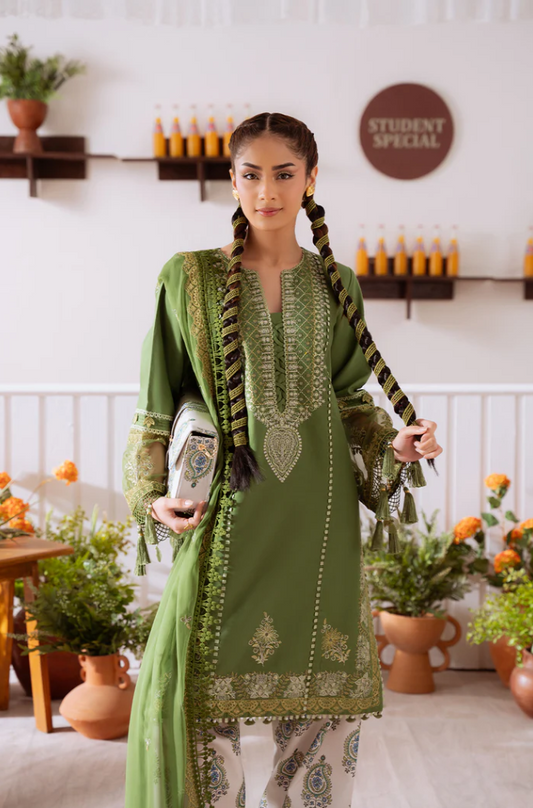 Saira Rizwan - 3PC Lawn Embroidered Suit (Unstitched) - UPJ0181