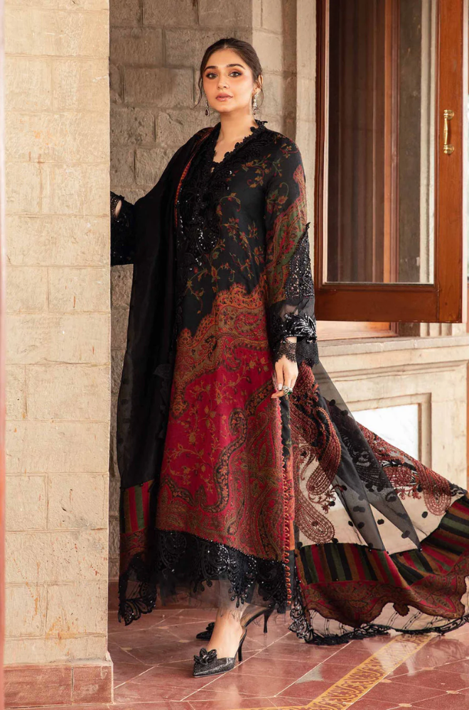 Maria.B - 3PC Lawn Digital Printed Suit (Unstitched) - UPHB0141