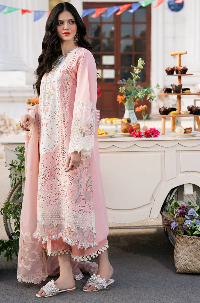 3 Piece - Embroidered Lawn Shirt - UPJ002