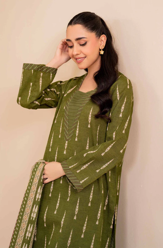 Nishat- 3PC Lawn Digital Printed Suit (Unstitched) - UH0174