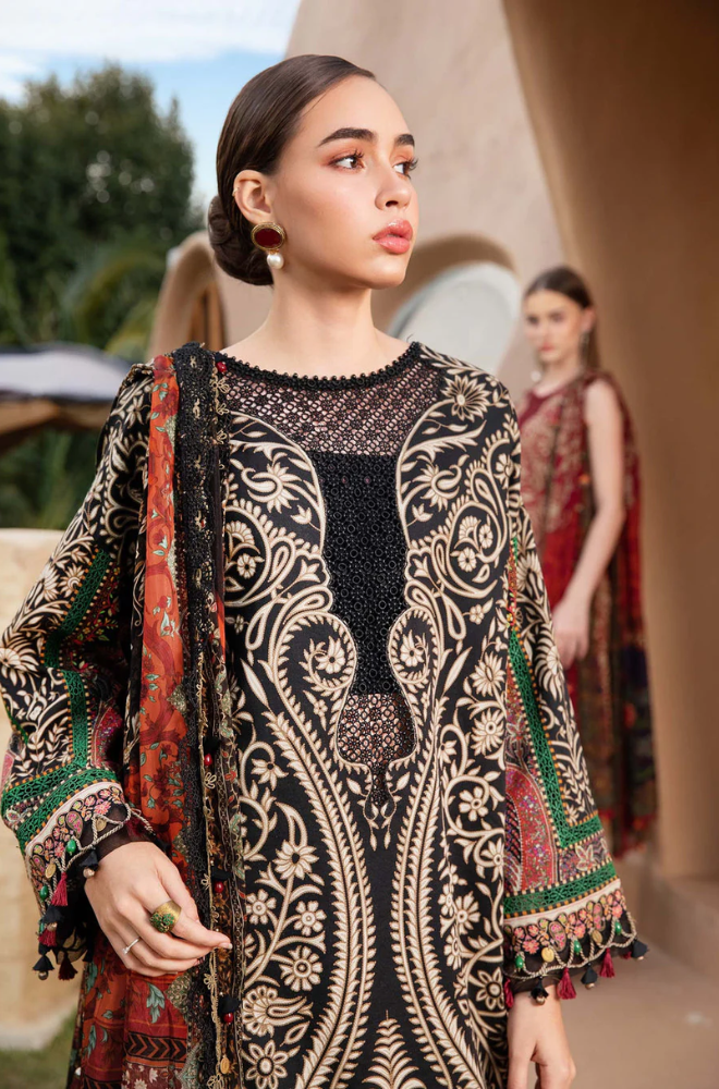 Maria.B - 3PC Lawn Digital Printed Suit (Unstitched) - UPHB0144