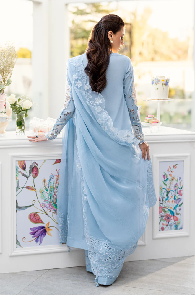 Qalamkar - 3 Piece Lawn Embroidered Suit (Unstitched) - UPJ0160