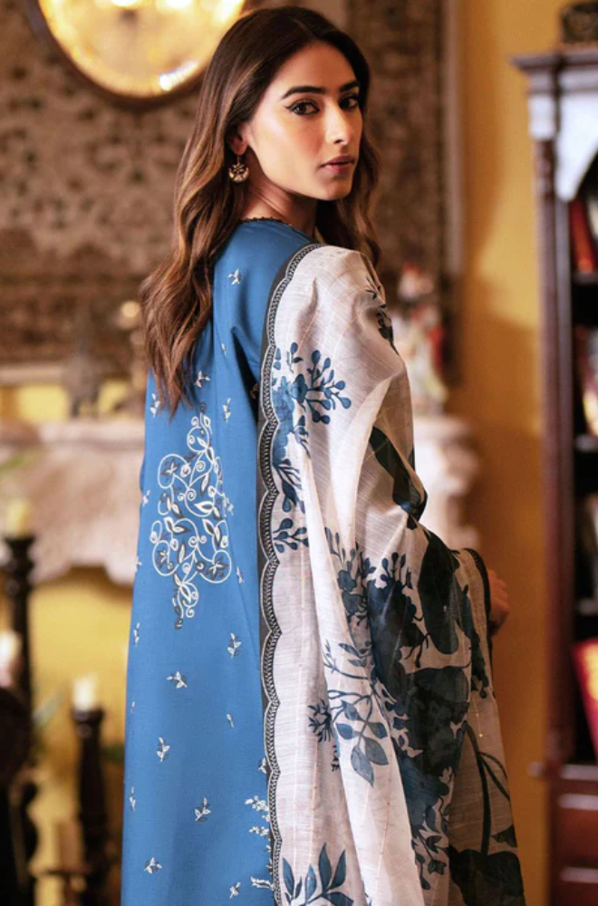 Seran - 3 Piece Lawn Embroidered Suit - UPS027
