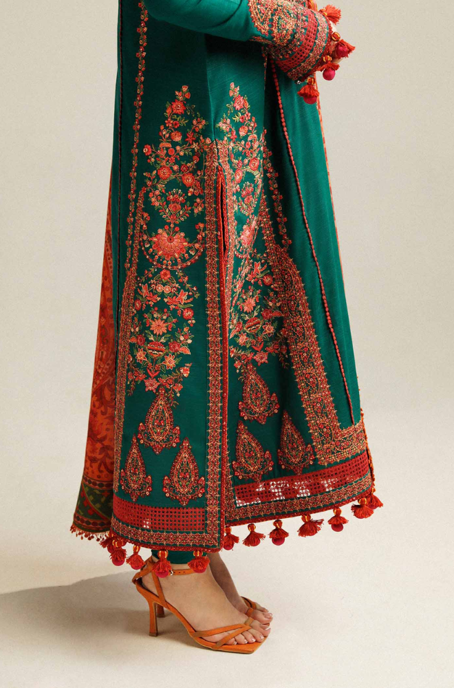 Hussain Rehar - 3PC Lawn Embroidered Suit -UPQZ047