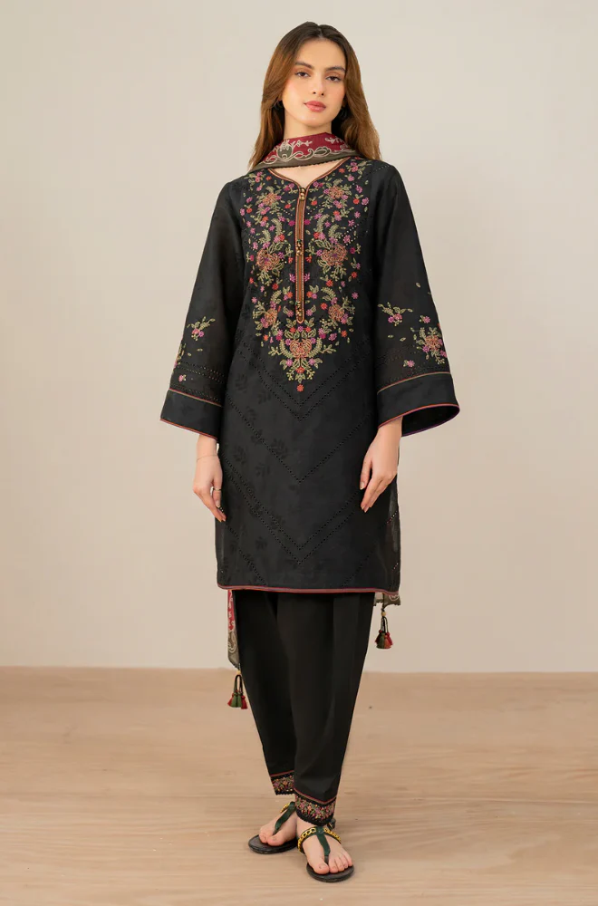Maria B - 3PC Lawn ChickenKari Embroidered Suit - UPBF049