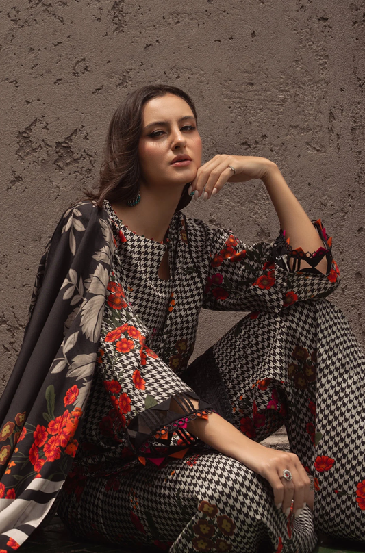 Charizma - 3PC Khaddar Digital Printed Suit (Unstitched) - UH298