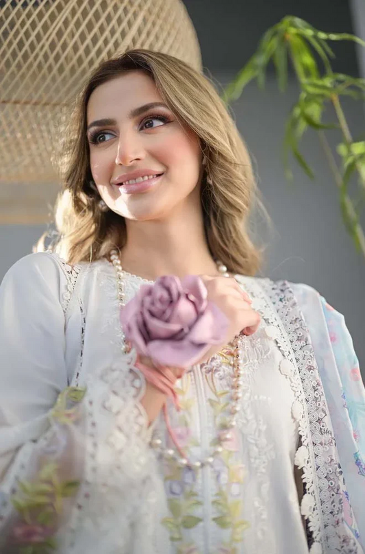 Jazmin - 3PC Unstitched Dhanak Embroidered Suit - UC153