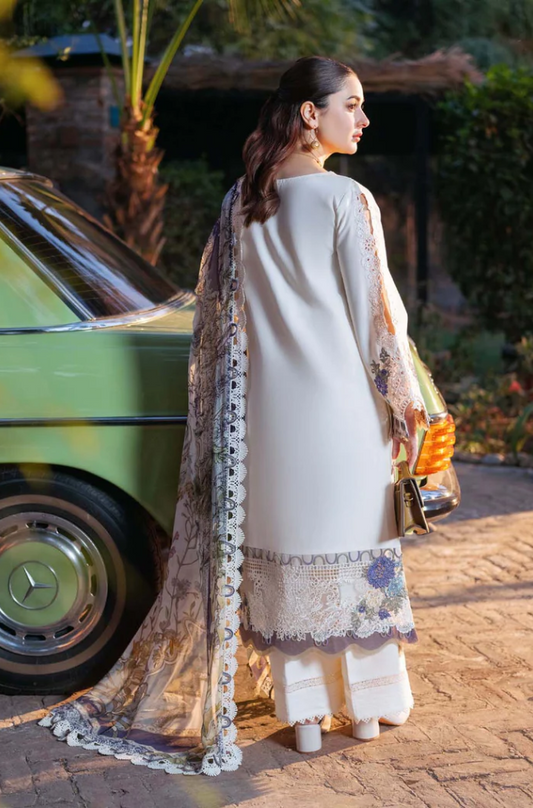 Jade - 3PC Unstitched Dhanak Embroidered Suit - US112