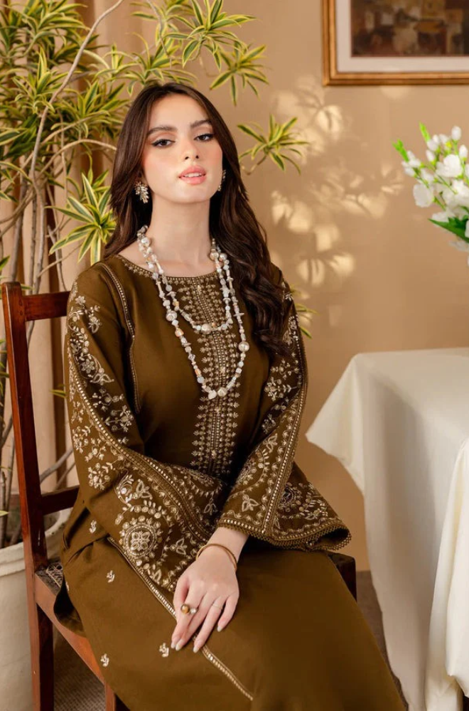 Baroque - 2PC Lawn Embroidered Suit- BFRZ0161