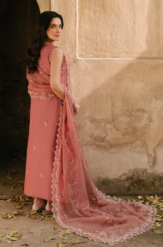 Ethnc - 3PC Unstitched Lawn Embroidered Suit - UA254