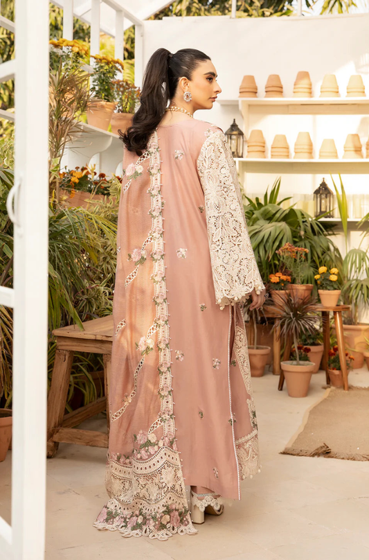imrozia - 3PC Unstitched Lawn Embroidered Suit - UA268