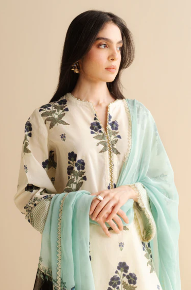 Coco by Zara Shahjahan -3PC Lawn Digital Printed Suit (Unstitched) - UPHB0148