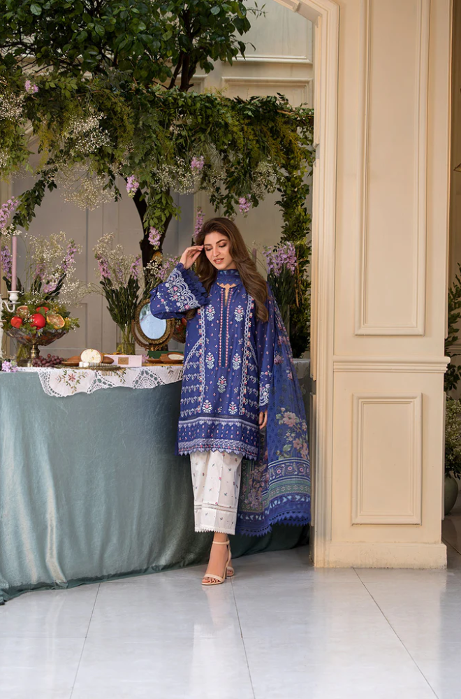 Sobia Nazir - 3PC Lawn Embroidered Suit (Unstitched) -UPF0132