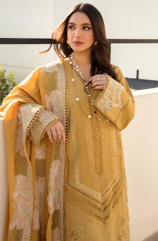 Saira Shakira - 3PC Unstitched Lawn Embroidered Suit - UA310