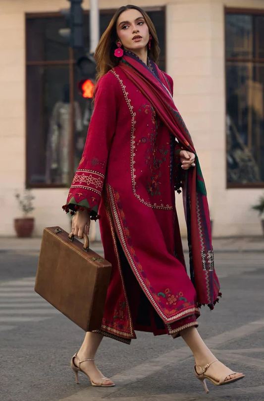 Charizma - 3PC Unstitched Lawn Embroidered Suit - UA290