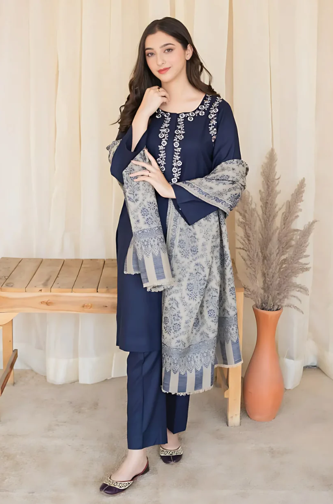Asling - 3 Piece Lawn Embroidered Suit - UPFF038