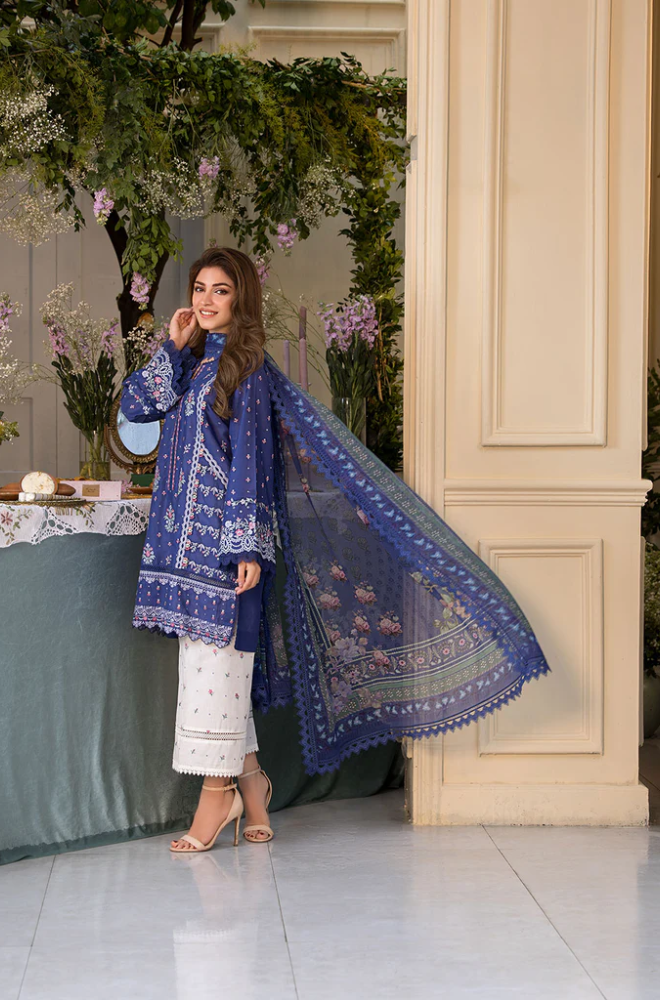 Sobia Nazir - 3PC Lawn Embroidered Suit (Unstitched) -UPF0132