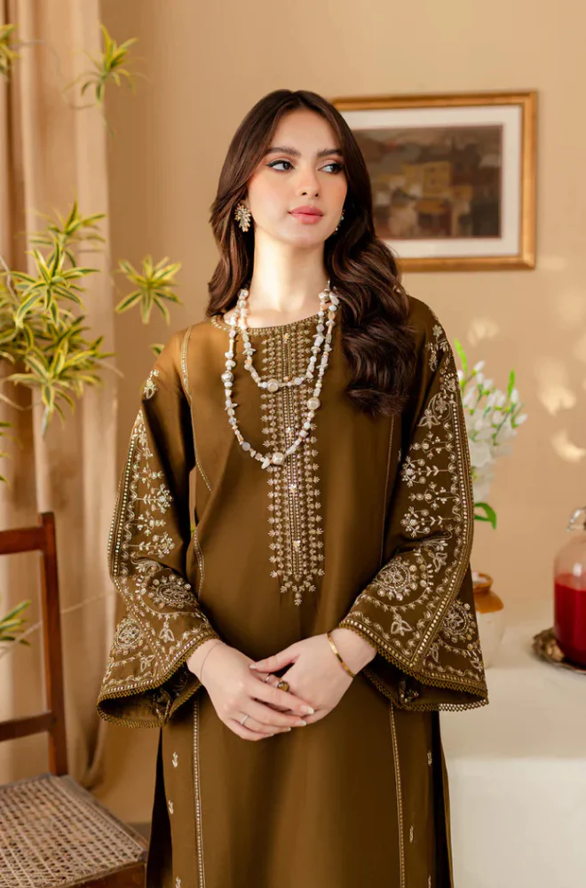 Baroque - 2PC Lawn Embroidered Suit- BFRZ0161