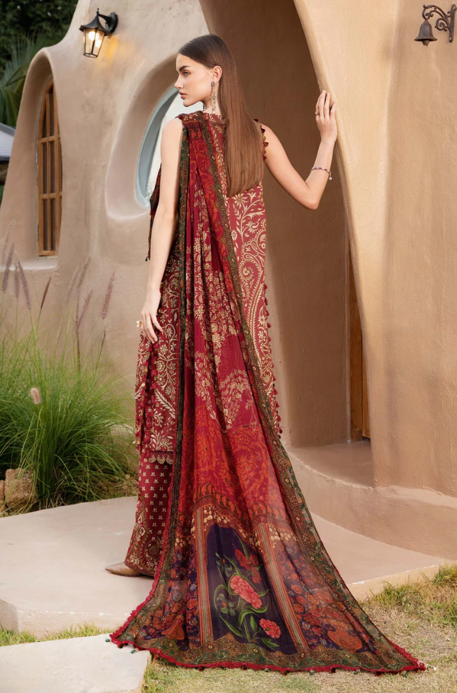 Maria.B - 3PC Lawn Digital Printed Suit (Unstitched) - UPHB0143