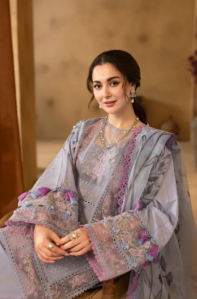 Saira Rizwan - 3PC Lawn Embroidered Suit (Unstitched) - UPF0134