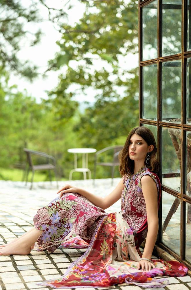 Roheenaz- 3PC Unstitched Dhanak Embroidered Suit - US108