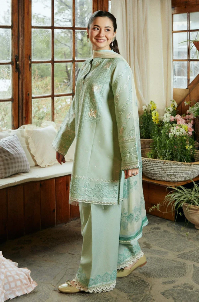 Zara Shahjahan - 3PC Lawn Digital Printed Suit-UPHB045