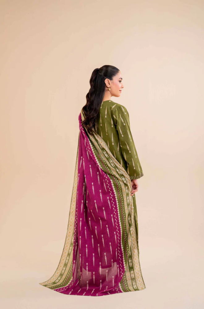 Nishat- 3PC Lawn Digital Printed Suit (Unstitched) - UH0174