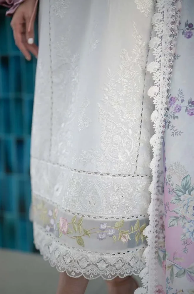 Jazmin - 3PC Unstitched Dhanak Embroidered Suit - UC153