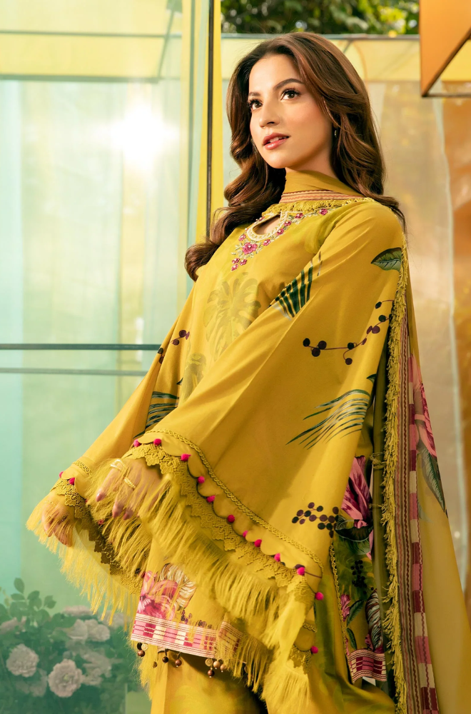 Maria.B - 3PC Lawn Digital Printed Suit (Unstitched) - UPHB0145