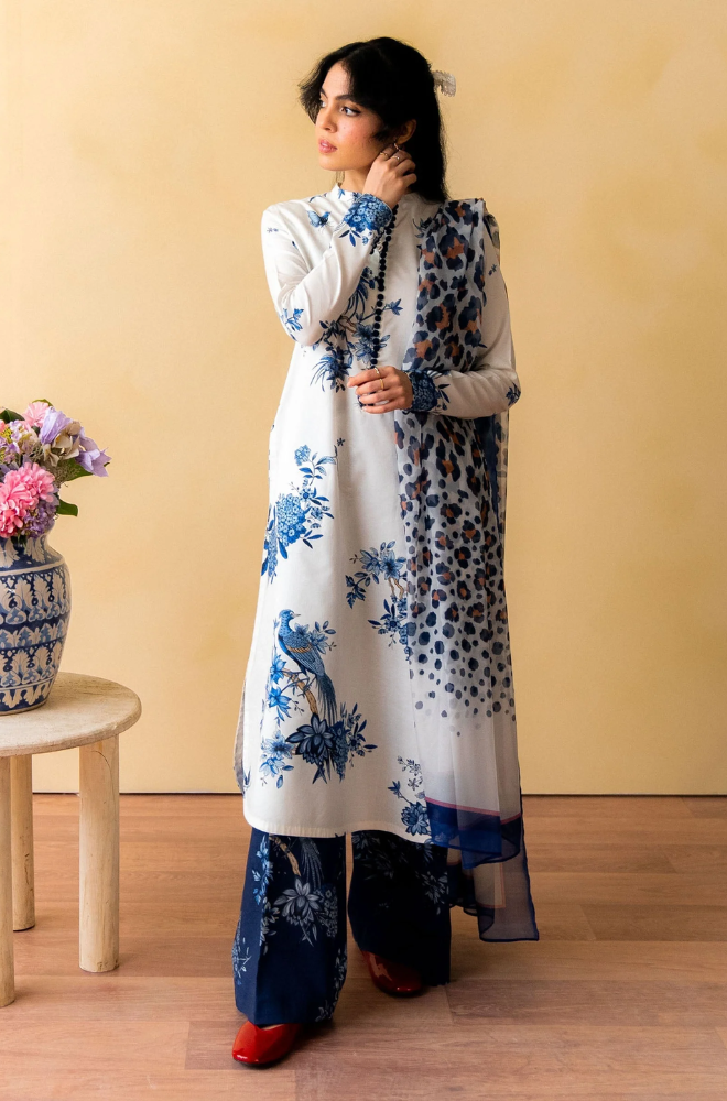 Coco by Zara Shahjahan -3PC Lawn Digital Printed Suit (Unstitched) - UPHB0150
