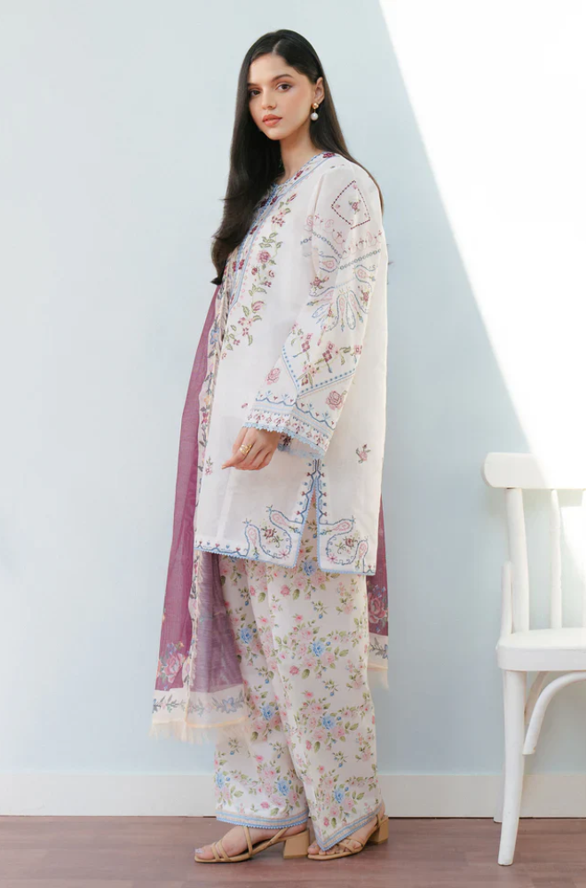 COCO by Zara Shahjahan - 3PC Lawn Digital Printed Suit-UPHB050