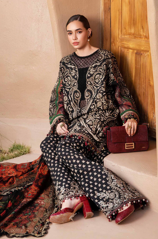 Maria.B - 3PC Lawn Digital Printed Suit (Unstitched) - UPHB0144