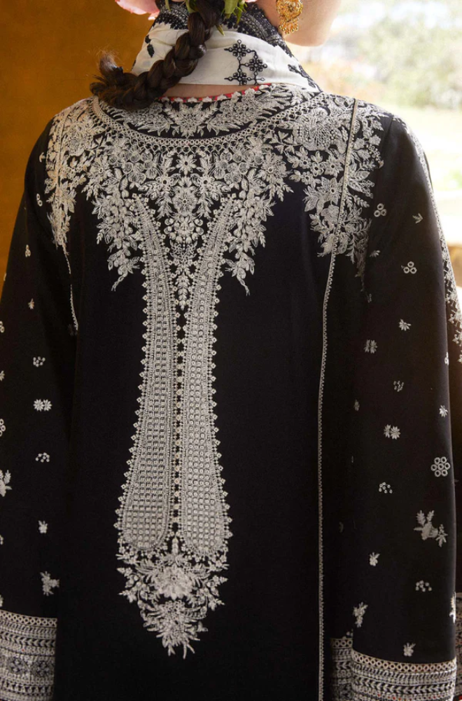 Qalamkar - 3PC Lawn Embroidered Suit -UPBF053
