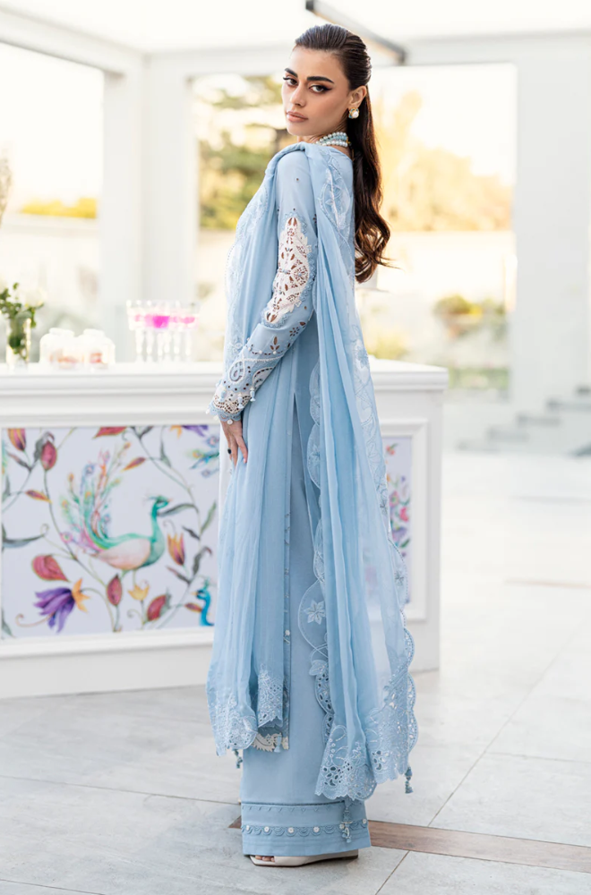 Qalamkar - 3 Piece Lawn Embroidered Suit (Unstitched) - UPJ0160