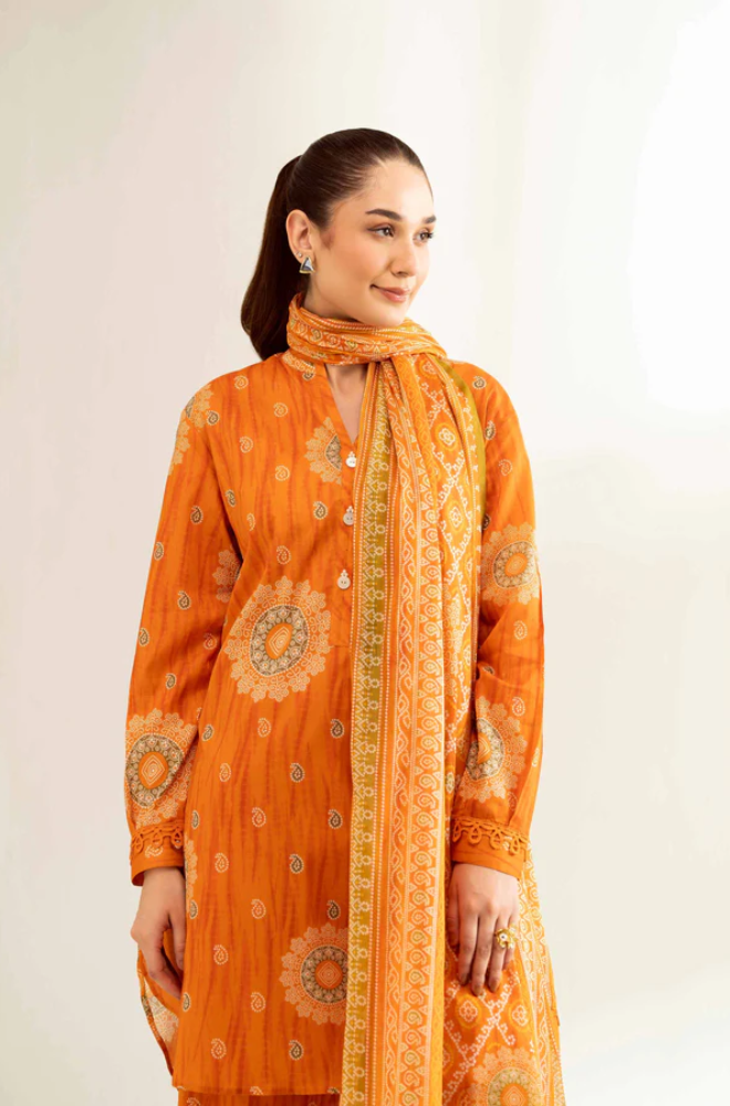 Nishat- 3PC Lawn Digital Printed Suit (Unstitched) - UH0173