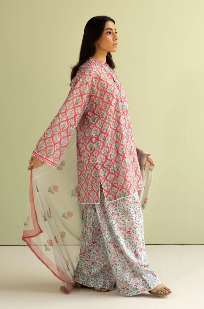 Coco by Zara Shahjahan -3PC Lawn Digital Printed Suit (Unstitched) - UPHB0149
