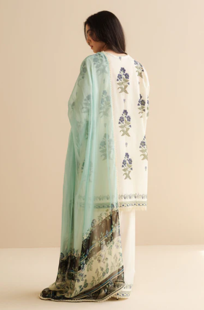 Coco by Zara Shahjahan -3PC Lawn Digital Printed Suit (Unstitched) - UPHB0148