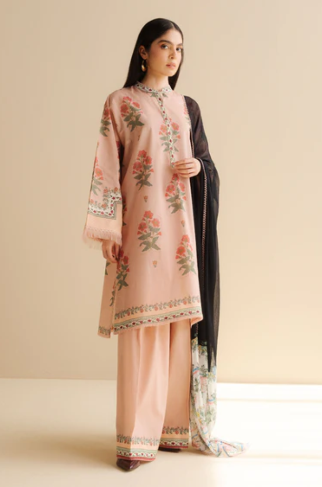 Coco by Zara Shahjahan -3PC Lawn Digital Printed Suit (Unstitched) - UPHB0147