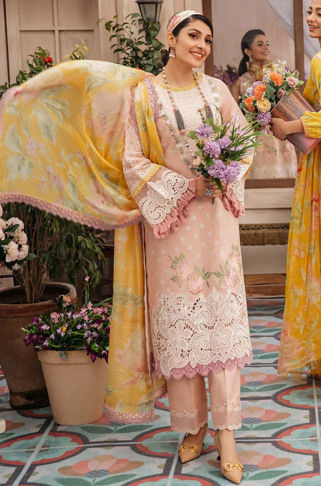 MUSHQ - 3PC Lawn Embroidered Suit-UPHB048