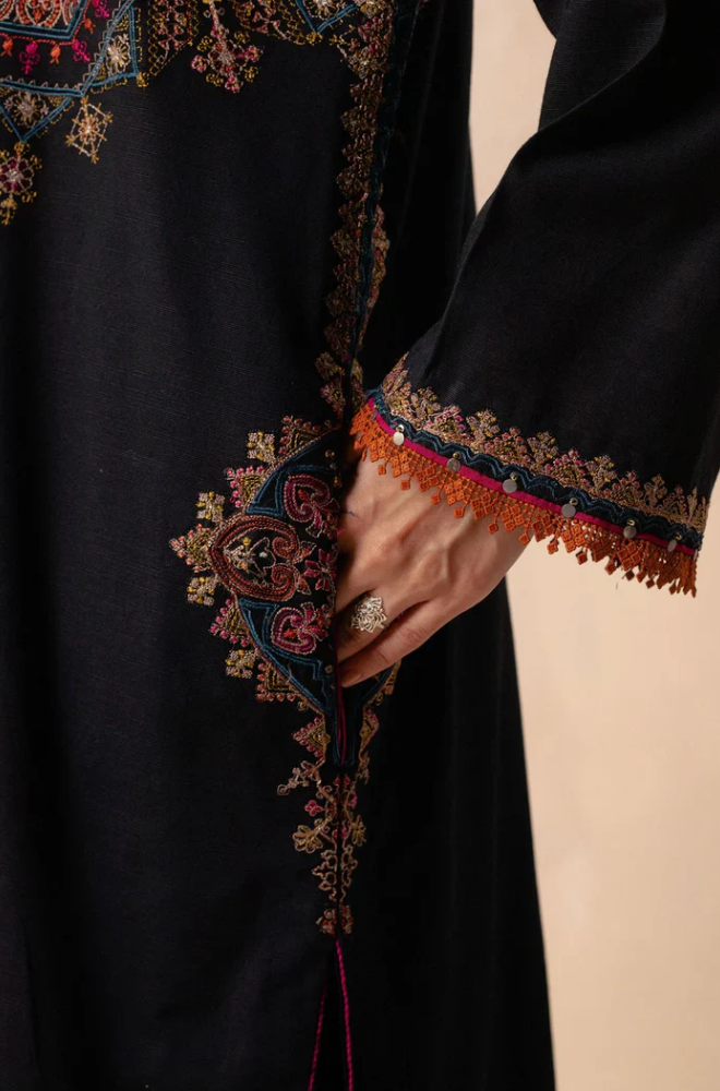 Zara Shahjahan - 3PC Unstitched Dhanak Embroidered Suit - US229