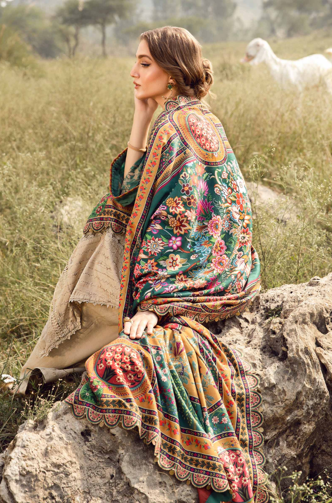 Maria.B - 3PC Lawn Embroidered Suit (Unstitched) - UPJ0178